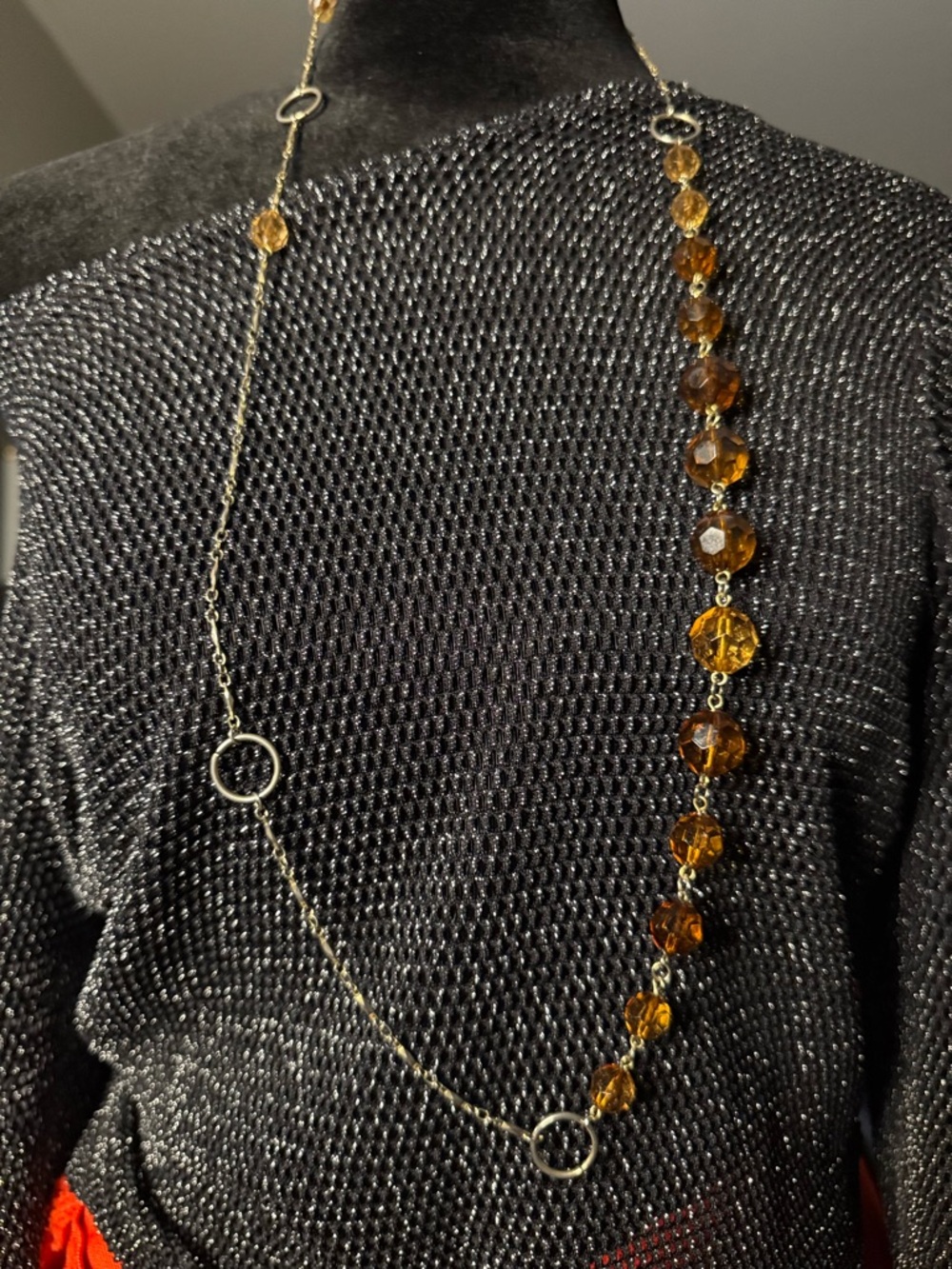 Jewelry Set Vintage y2K Cookie Lee Banana Republic Statement Necklace Wild Grace - Picture 2 of 14